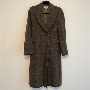 Plaid Wool Peacoat from Uniqlo